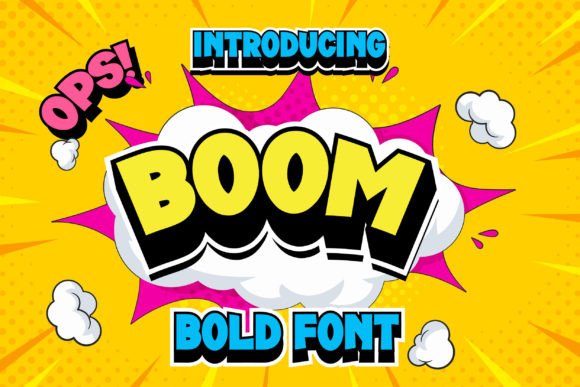 Boom Pow: A Typeface with Comic Book Energy