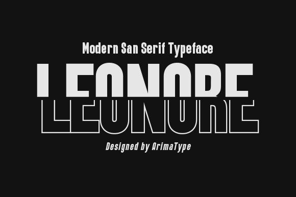 Leonore: A Modern Display Font for Bold, Eye-Catching Designs