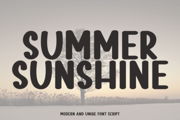 Summer Sunshine: A Display Font That Brings Whimsy to Your Work