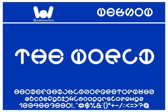 The World: A Techno Display Font for Modern Design